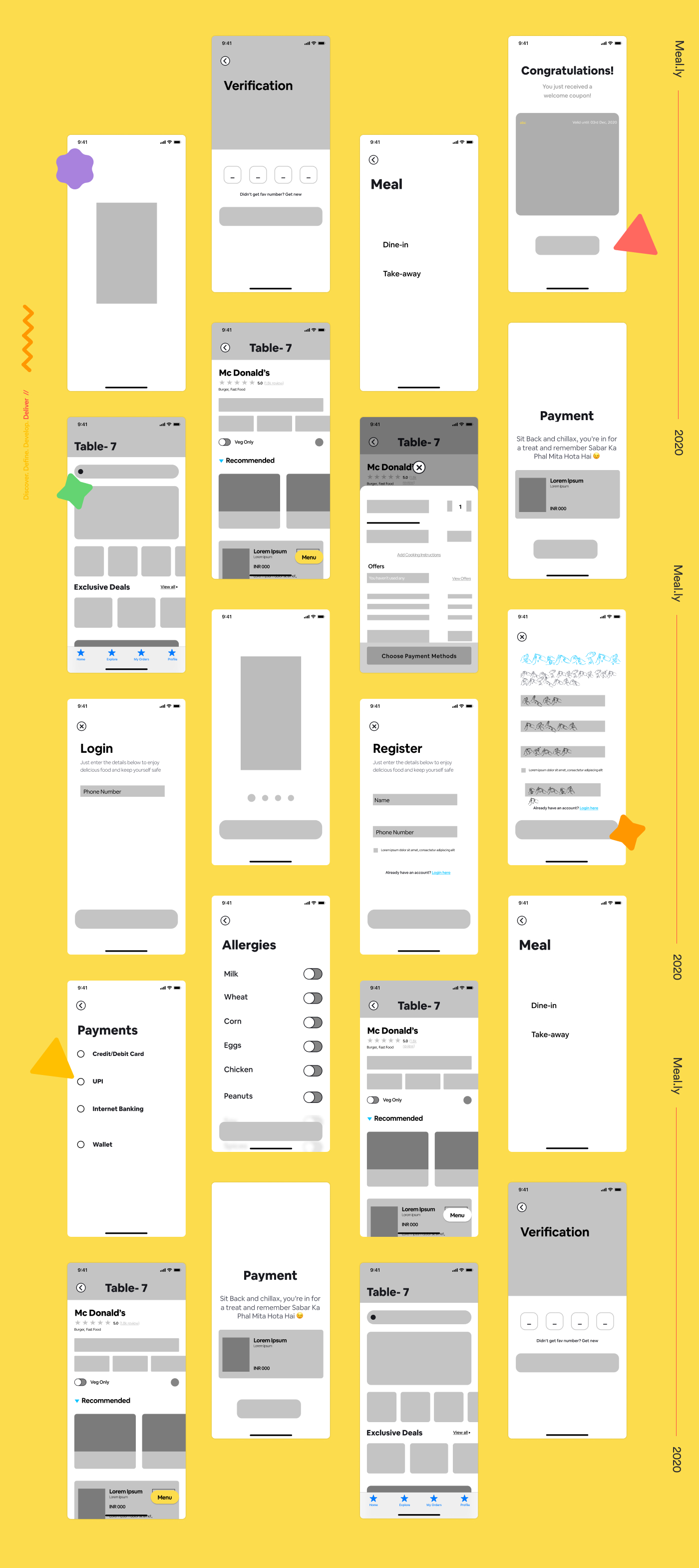 Low Fidelity Wireframes
